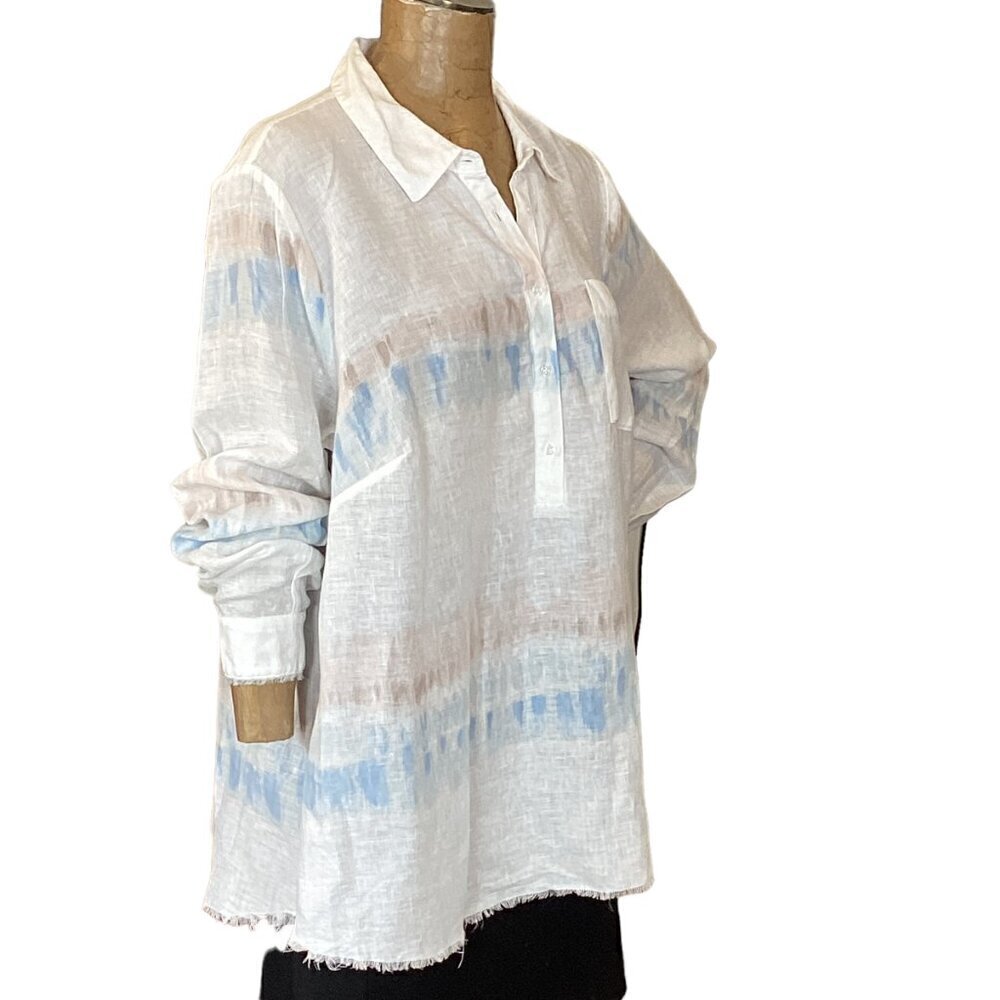 INC International Concepts Linen Tunic Top 2X #285H - Picture 3 of 11